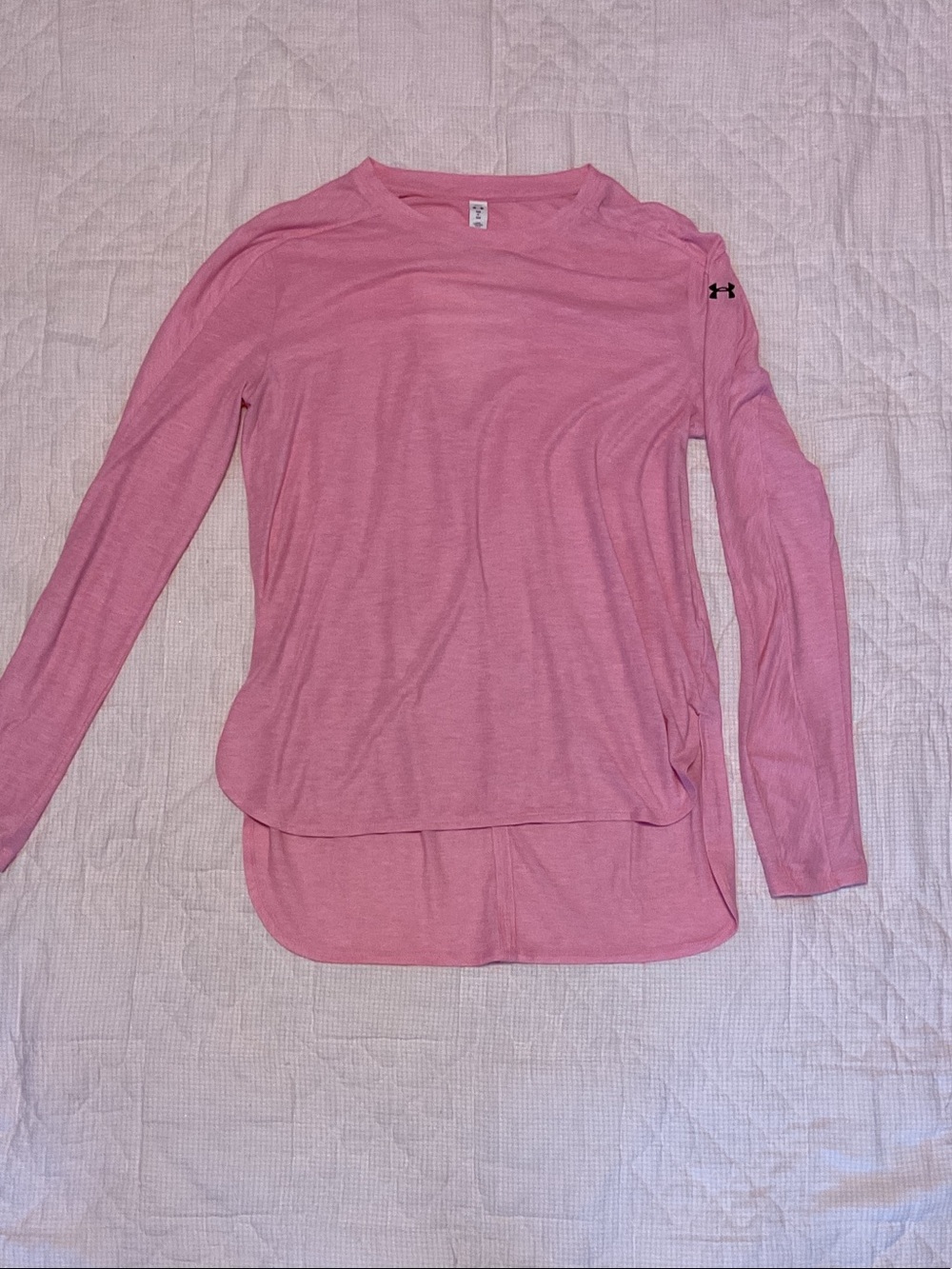 Under Armour Women's Light Pink Long-Sleeve Athletic Shirt